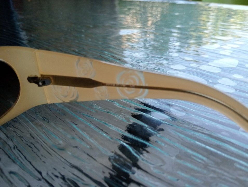 Bej Şeffaf Kadın Güneş Gözlüğü - Görsel 3