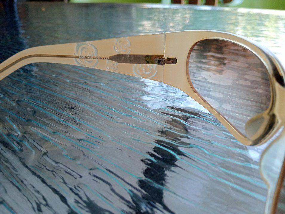 Bej Şeffaf Kadın Güneş Gözlüğü - Görsel 2