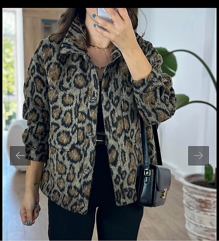 s Beden Leopar ceket