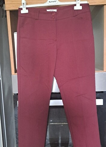 38 beden bordo kumaş pantolon