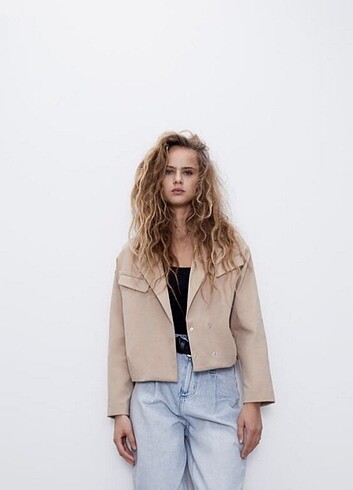 Zara crop ceket
