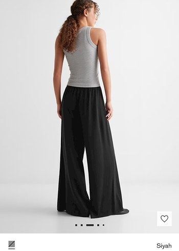 Siyah Rahat Kesim Kadın Pantolon - Görsel 3