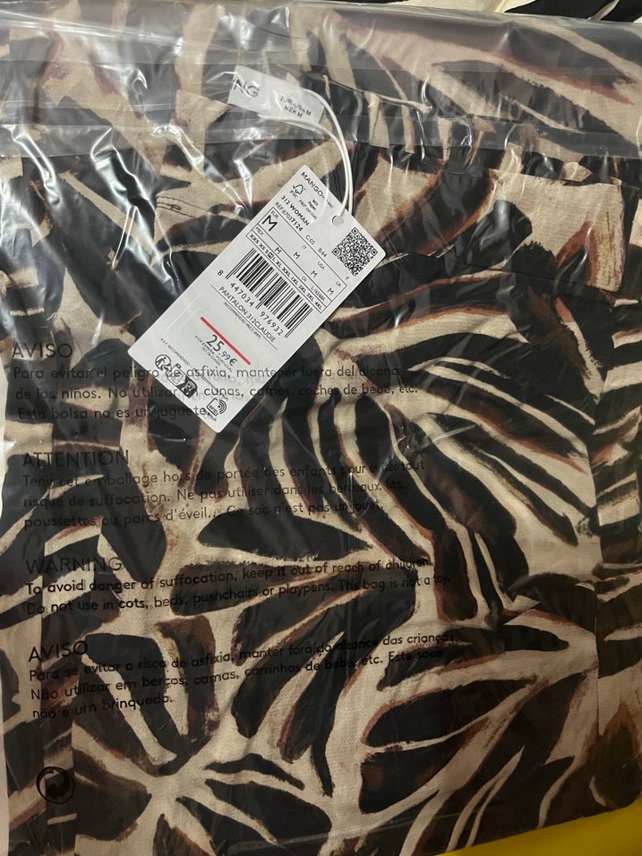 Kahverengi Zebra Desenli Kemerli Kadın Pantolon - Görsel 4