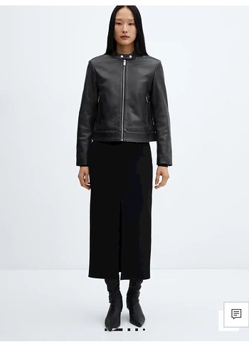 Siyah Uzun Kadın Etek - Görsel 2