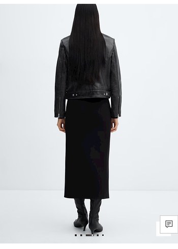 Siyah Uzun Kadın Etek - Görsel 3