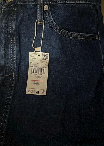 Koyu Mavi Kadın Midi Kot Etek - Görsel 6