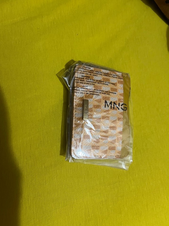 Sarı Minimalist Elastik Kadın Cüzdanı - Görsel 4