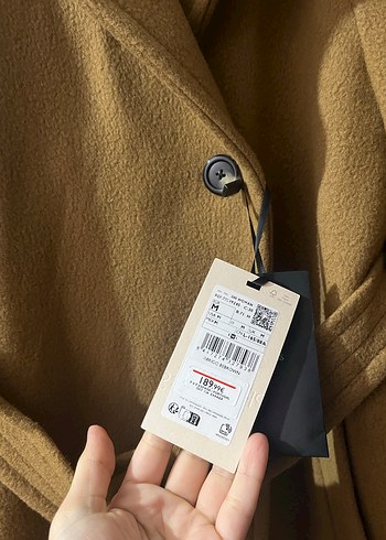 MANGO Kemerli Yün Palto - Görsel 7