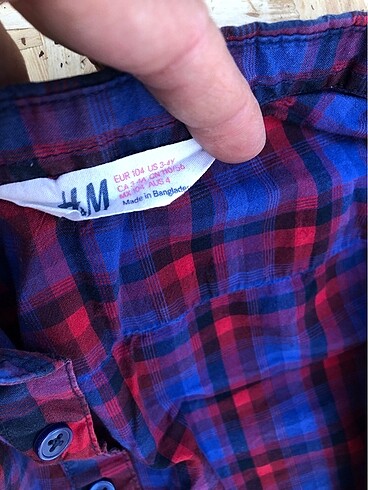 HM 3 yaş Gömlek ve pamuklu kot pantolon - Görsel 3