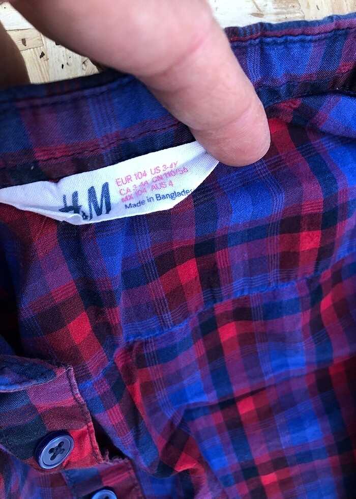 HM 3 yaş Gömlek ve pamuklu kot pantolon - Görsel 3