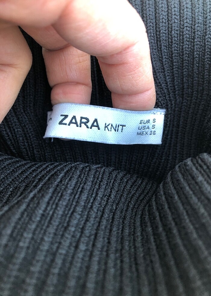 Zara triko straplez elbise - Görsel 2