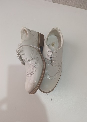 Beyaz Klasik Erkek Çocuk Özel Ayakkabı - Görsel 3