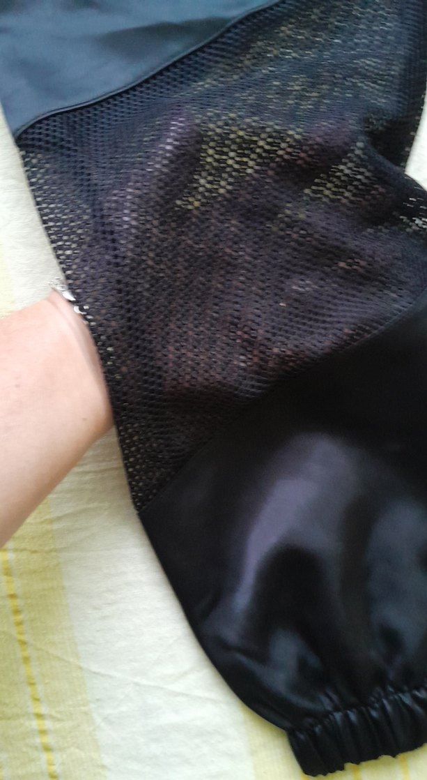 Kadın Lacivert Piliseli Spor Kumaş Pantolon - Görsel 2