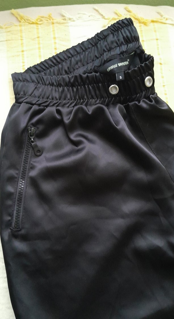 Kadın Lacivert Piliseli Spor Kumaş Pantolon - Görsel 3