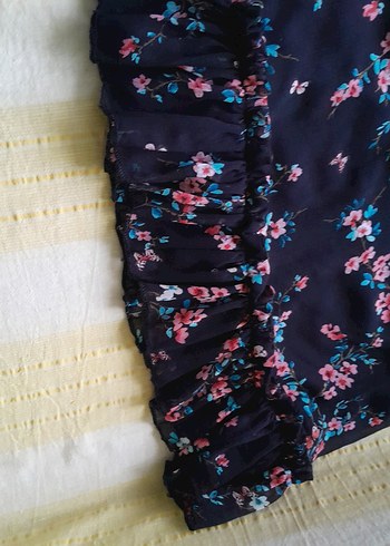 Uzun Kollu Çiçek Desenli Bohem Elbise - Görsel 2