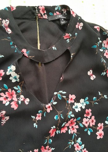 Uzun Kollu Çiçek Desenli Bohem Elbise - Görsel 3