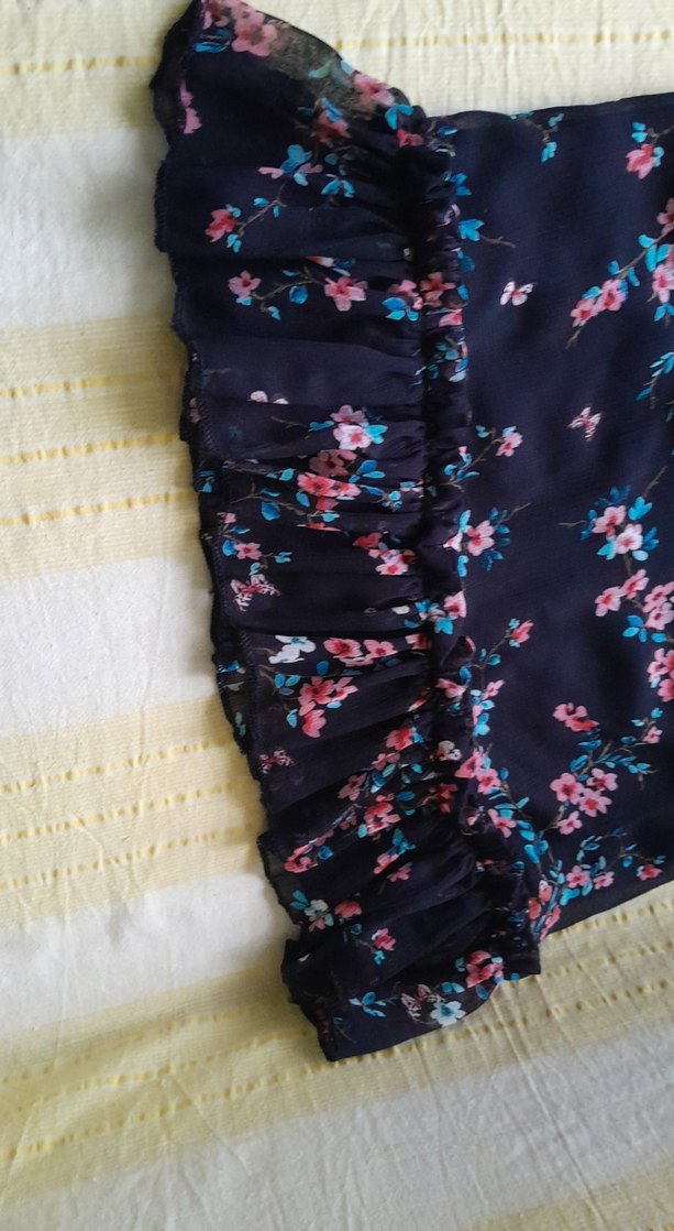 Uzun Kollu Çiçek Desenli Bohem Elbise - Görsel 2