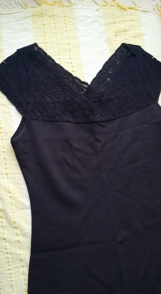 Siyah V Yakalı Midi Kadın Abiye Elbise - Görsel 2