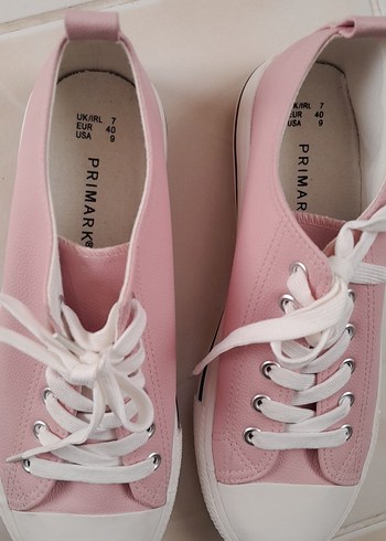 Pembe Bağcıklı Kadın Spor Ayakkabı - Görsel 2