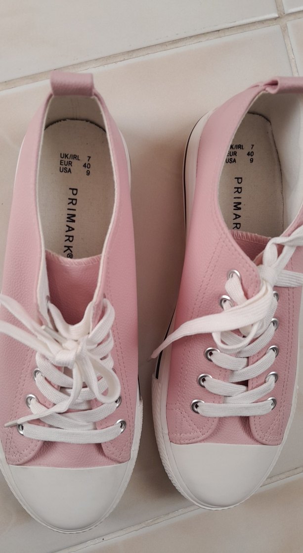 Pembe Bağcıklı Kadın Spor Ayakkabı - Görsel 2