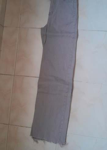 Kadın Siyah Midi Boy Denim Pantolon - Görsel 8