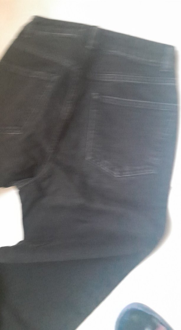 Kadın Siyah Midi Boy Denim Pantolon - Görsel 4