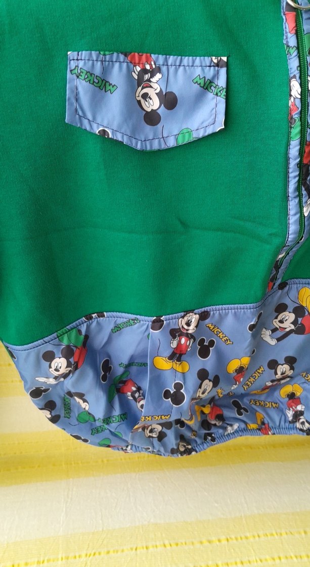 Renkli Desenli Polar Ceket - Görsel 3