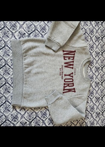 5 Yaş Beden mavi jeans erkek çocuk sweatshirt 5-6 yaş temiz