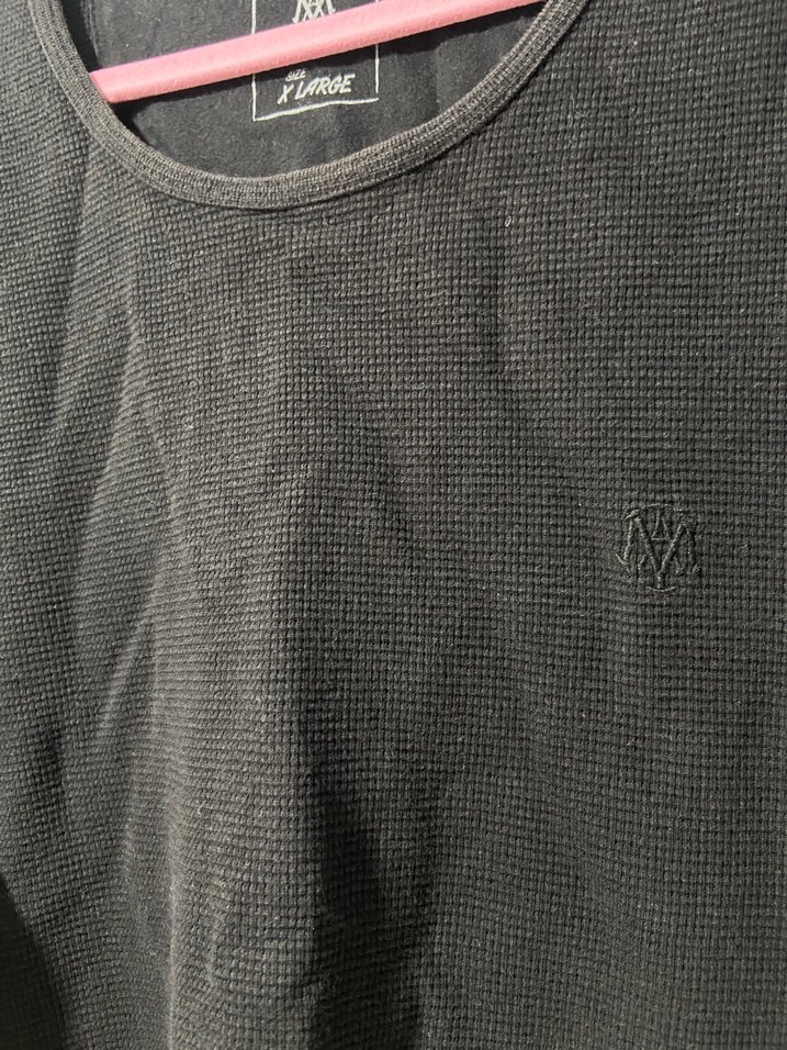 Erkek Siyah Uzun Kollu Salaş Sweatshirt - Görsel 2