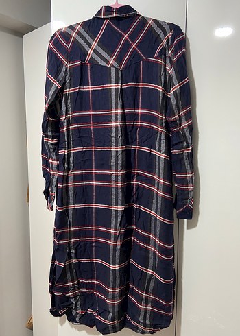 Uzun Kollu Düğmeli Kadın Gömlek Tunik - Görsel 2