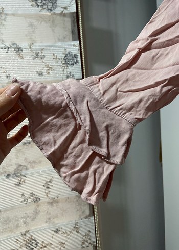 Pudra Uzun viskon Kadın Tunik - Görsel 2