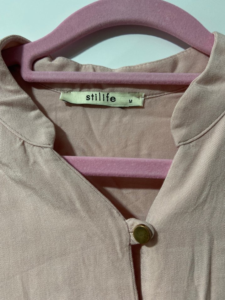 Pudra Uzun viskon Kadın Tunik - Görsel 3