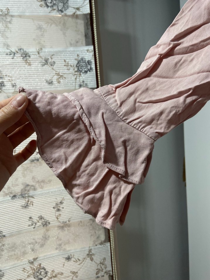 Pudra Uzun viskon Kadın Tunik - Görsel 2