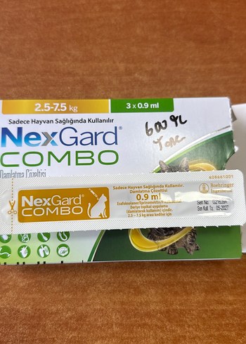 NexGard Combo Kedi İçin 2.5-7.5 kg 3x0.9 ml 1 adet