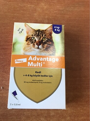 Kedi iç dış parazit 4 kg üstü