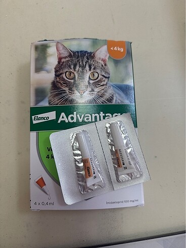 2 adet advantage kedi