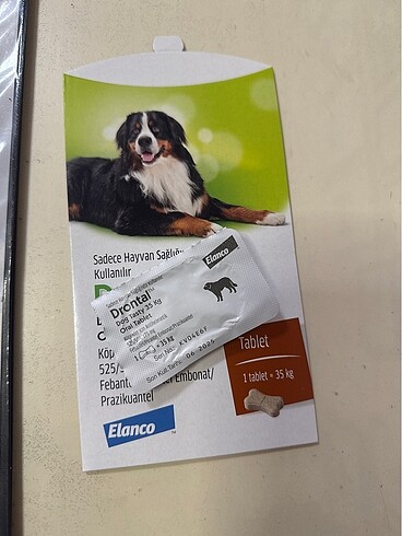 Köpek iç parazit 35 kg üstü 4 adet