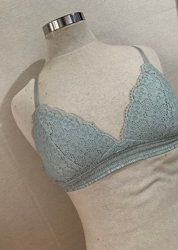 m Beden Pastel Mavi Dantel Bohem Bralet