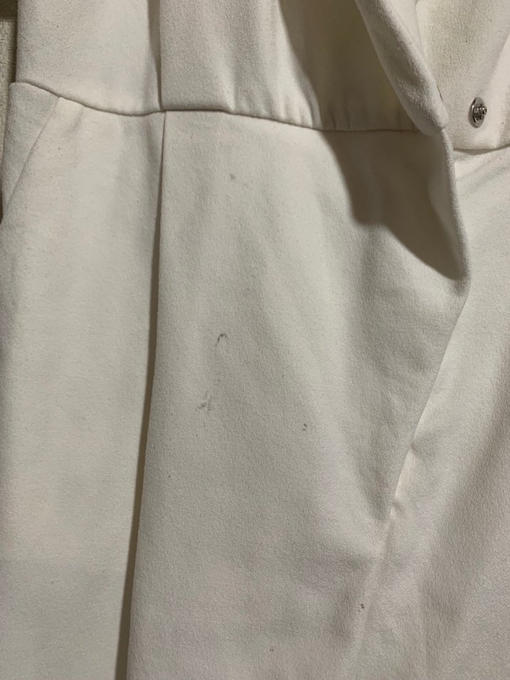 Beyaz Kısa Kollu Midi Tulum - Görsel 3