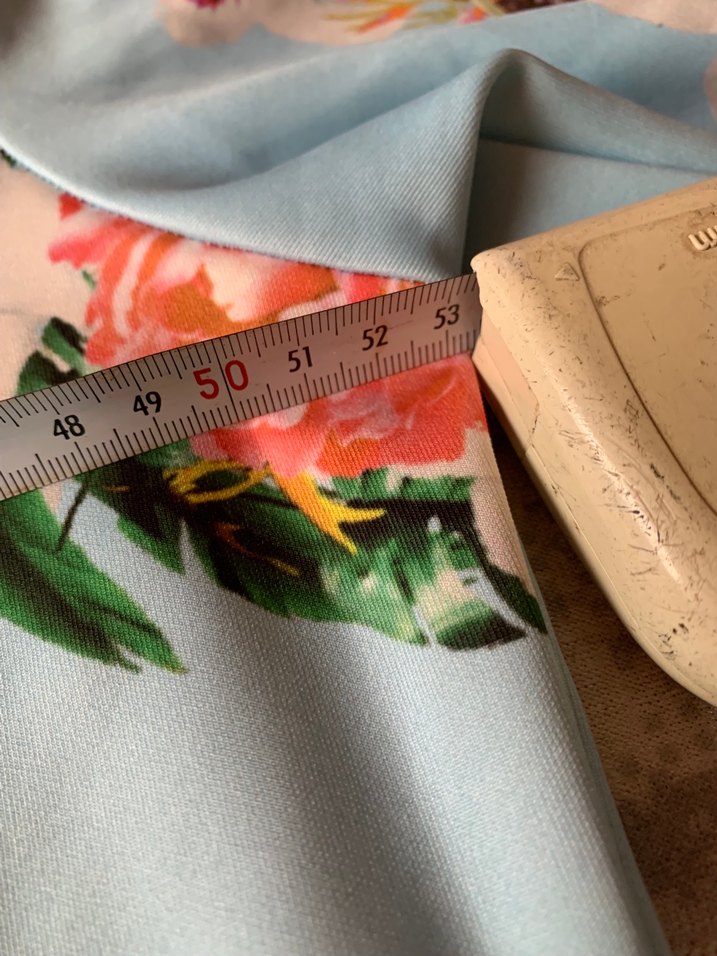 Çiçek Baskılı Mavi Kız Uzun Kollu Tişört - Görsel 4