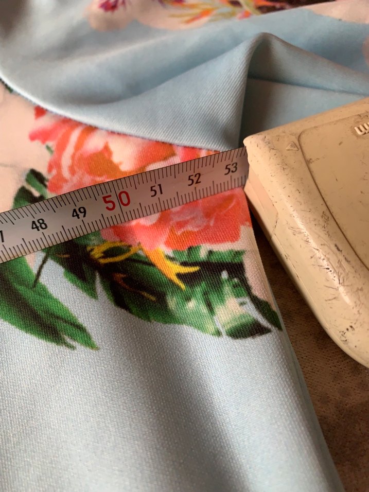 Çiçek Baskılı Mavi Kız Uzun Kollu Tişört - Görsel 5