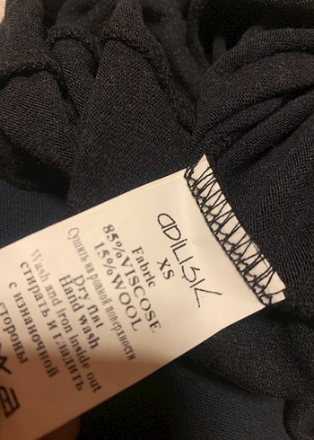 Düğmeli Siyah Uzun Kollu Triko Elbise - Görsel 6