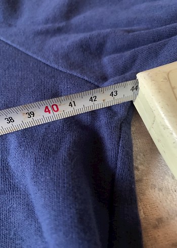 Koyu Mavi Kapüşonlu Erkek Sweatshirt - Görsel 4