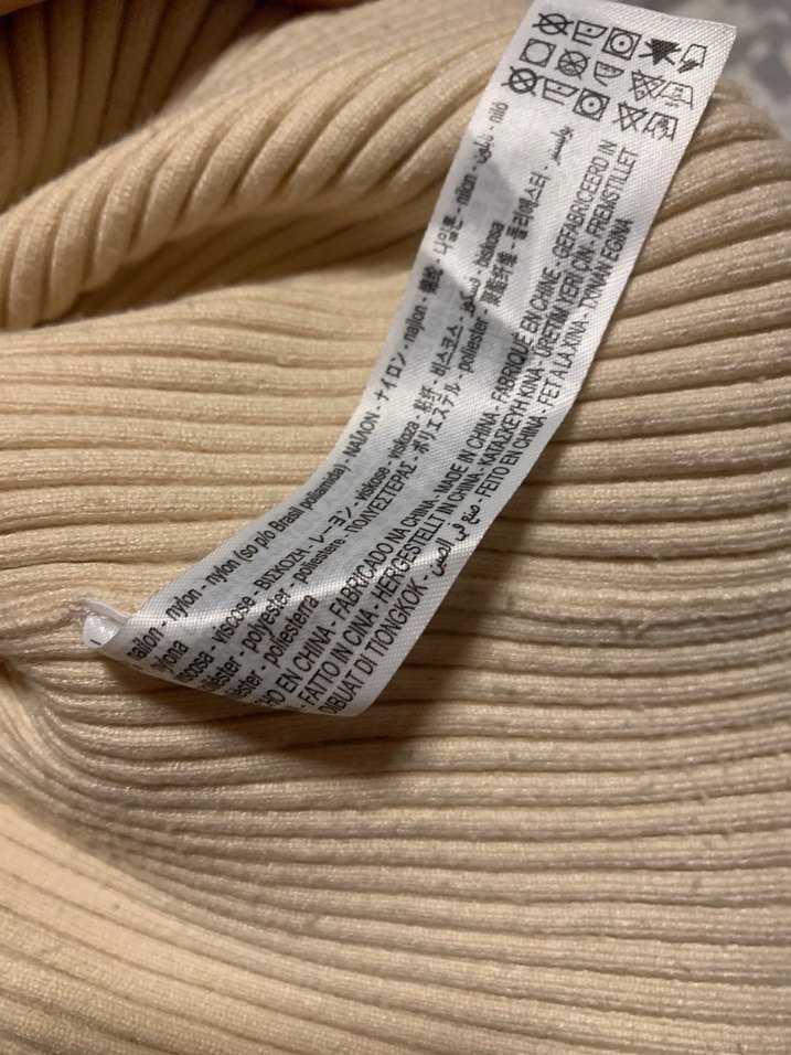 Bej Kadın Triko Mini Kazak - Görsel 5