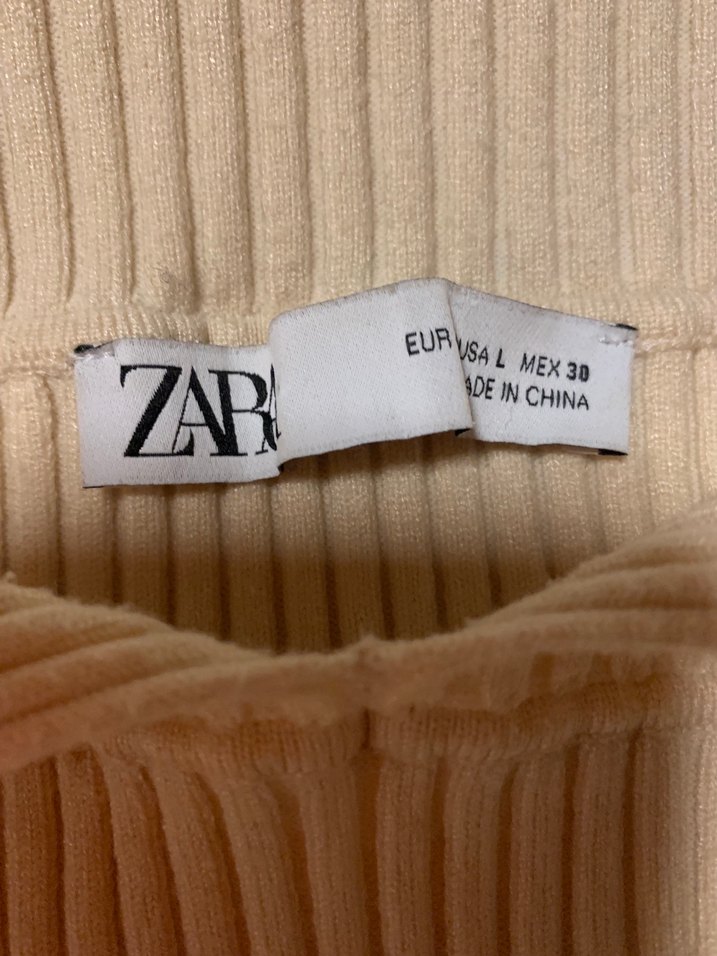 Bej Kadın Triko Mini Kazak - Görsel 3