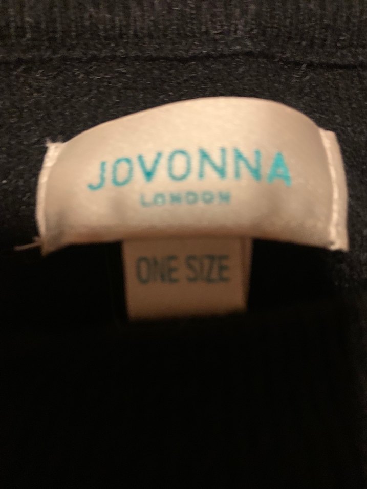 Siyah Örgü Kadın Kazak, Uzun Kollu, Salaş - Görsel 3