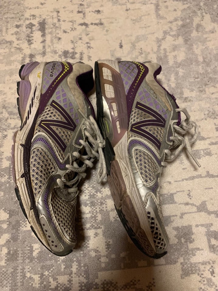 Mor Desenli Kadın Spor Ayakkabı - Görsel 3