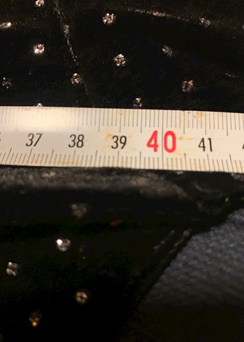 Siyah Puantiyeli Payetli Yüksek Yakalı Bluz - Görsel 6