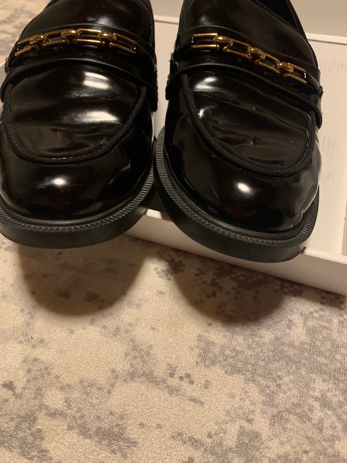 Kadın Siyah Parlak Deri Tokalı Loafer - Görsel 5