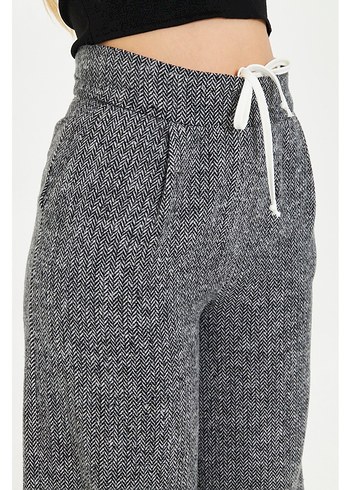 Gri Yüksek Yakalı Triko Kadın Eşofman Takımı - Görsel 11